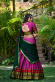 Amazing Poly Cotton Zari Weaving Work Lehenga Choli Set - women's fashion mart