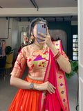 Paithani Jacquard Silk Weaving Zari Worked Lehenga Set - women's fashion mart