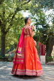 Paithani Jacquard Silk Weaving Zari Worked Lehenga Set - women's fashion mart