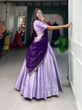 Elegant Jaquard Lavender Lehenga Choli Set -Lehenga Choli XS women's fashion mart