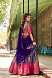 Enchanting Kanjivaram Silk Zari Weaving Worked Lehenga Choli - women's fashion mart