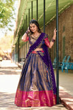 Enchanting Kanjivaram Silk Zari Weaving Worked Lehenga Choli - women's fashion mart
