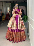 Paithani Jacquard Silk Weaving Zari Worked Lehenga Choli - women's fashion mart