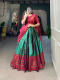 Blissfull Jacquard Silk Zari Weaving Worked Lehenga Choli - women's fashion mart