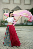 Navratri Wear Viscous Position Printed Lehenga Choli Set - women's fashion mart