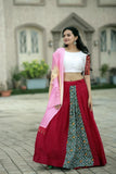 Navratri Wear Viscous Position Printed Lehenga Choli Set - women's fashion mart