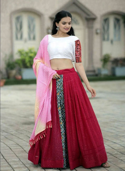 Wear Viscous Position Printed Lehenga Choli Set -Lehenga Choli XS women's fashion mart