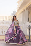 Beautiful Floral Printed Sequins Worked Designer Lehenga Choli - women's fashion mart