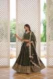 Pure Dyable Viscous Jacquard Double Zari Worked Lehenga Choli - women's fashion mart