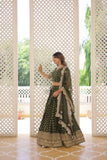 Pure Dyable Viscous Jacquard Double Zari Worked Lehenga Choli - women's fashion mart