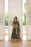 Pure Dyable Viscous Jacquard Double Zari Worked Lehenga Choli - women's fashion mart