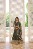 Pure Dyable Viscous Jacquard Double Zari Worked Lehenga Choli - women's fashion mart