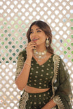 Pure Dyable Viscous Jacquard Double Zari Worked Lehenga Choli - women's fashion mart