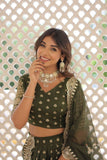 Pure Dyable Viscous Jacquard Double Zari Worked Lehenga Choli - women's fashion mart