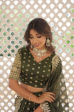 Pure Dyable Viscous Jacquard Double Zari Worked Lehenga Choli - women's fashion mart