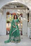 Elegant and Outstanding Embroidered Lehenga Choli -Lehenga Choli Pink / Semi Stitched women's fashion mart