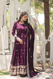 Gorgeous Faux Georgette Rich Sequins Embroidered Gown With Dupatta -Gowns Pink / M women's fashion mart