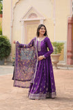 Festival Wear Chinon Rich Sequins Embroidered Designer Gown - women's fashion mart