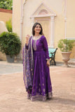 Festival Wear Chinon Rich Sequins Embroidered Gown -Gowns Maroon / M women's fashion mart