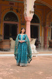 Festival Wear Chinon Rich Sequins Embroidered Gown - women's fashion mart