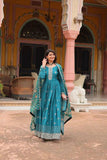 Festival Wear Chinon Rich Sequins Embroidered Gown - women's fashion mart