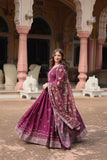 Festival Wear Chinon Rich Sequins Embroidered Designer Gown - women's fashion mart