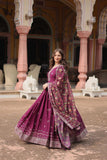 Festival Wear Chinon Rich Sequins Embroidered Gown - women's fashion mart