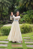 Wear Kora Cotton Kutchi Gamthi Worked Gown -Gowns L women's fashion mart