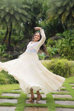 Wear Kora Cotton Kutchi Gamthi Worked Gown -Gowns L women's fashion mart