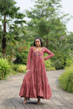 Heavy Cotton Printed and Kutchi Design Gown For Navratri - women's fashion mart