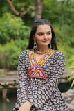 Heavy Cotton Printed and Kutchi Design Gown For Navratri - women's fashion mart