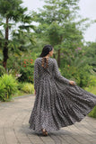 Heavy Cotton Printed and Kutchi Design Gown For Navratri - women's fashion mart