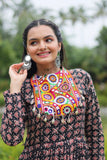Fabulous and Comfortable Cotton Printed Navaratri Gown -Gowns Maroon / L women's fashion mart