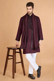 Maroon Designer Kurta for Men - Festive & Wedding  women's fashion mart