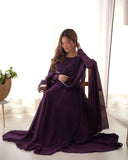 Enchanting Pure Faux Georgette Fully Flared Anarkali Pant Suit - women's fashion mart