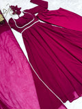 Enchanting Pure Faux Georgette Fully Flared Anarkali Pant Suit - women's fashion mart