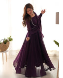 Enchanting Pure Faux Georgette Fully Flared Anarkali Pant Suit - women's fashion mart