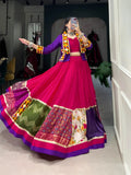 Elegant Pink Jacket Lehenga Choli For Navratri - women's fashion mart