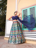 Classic and Stylish Banarasi Silk Lehenga Choli -Lehenga Choli Purple / XS women's fashion mart