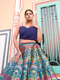 Classic and Stylish Banarasi Silk Lehenga Choli - women's fashion mart