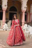 Heena Chinnon With Embroidery Work Anarkali | Shoppers Trend