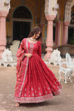Heena Chinnon With Embroidery Work Anarkali | Shoppers Trend