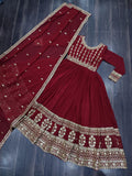 Kinjal  Faux Blooming Anarkali | Shoppers Trend