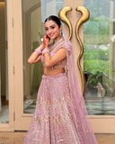 Radiant Kasturi Silk Bridal Lehenga Set - M women's fashion mart