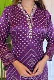 Designer Purple Bandhani Print Kurti For Women  women's fashion mart