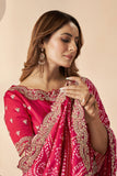 Awesome Gajji Silk Fabric Saree In Red Color - women's fashion mart