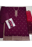 Nidhi shah Alluring Vichitra Fabric Wine Color Palazzo Suit - women's fashion mart