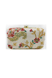 Beguiling Party Style White Color Fancy Fabric Clutch Purses.