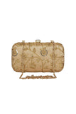 Beige Color Engaging Fancy Fabric Party Style Clutch Purses.