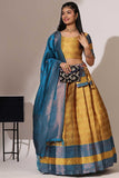 Radiant Art Silk Mustard Color Function Wear Lehenga - women's fashion mart